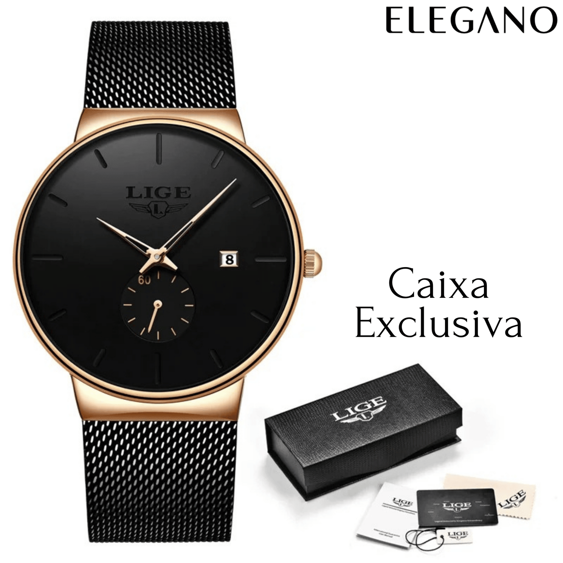 Relógio Masculino Slimp | Com Caixa Exclusiva